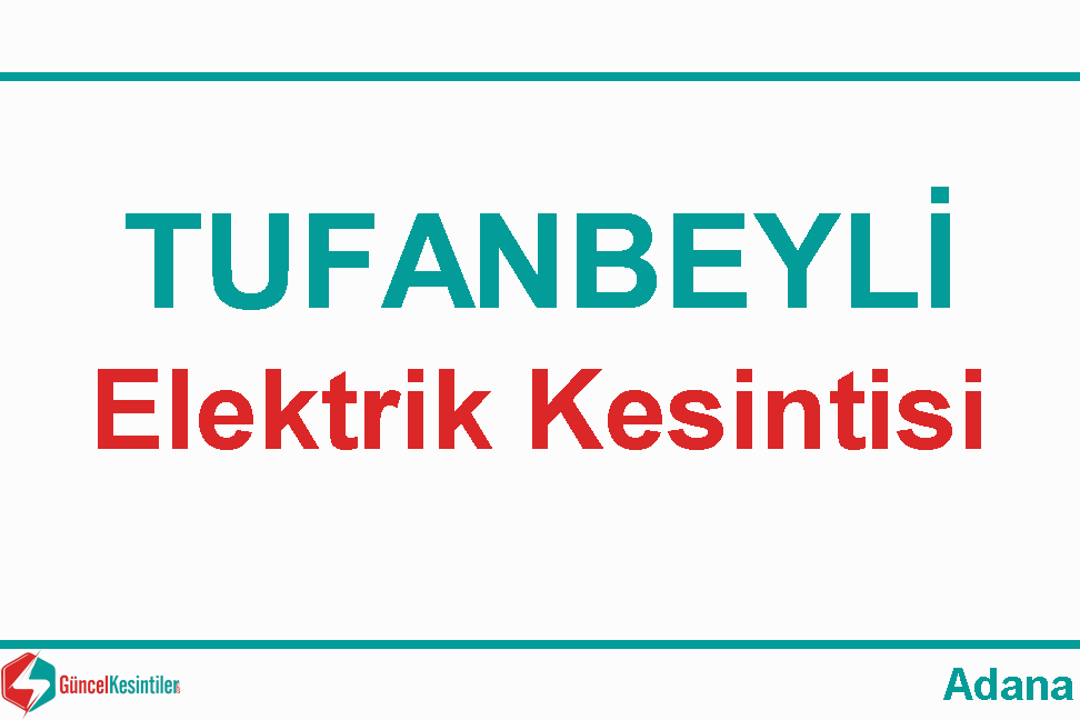 29-03-2024 : Tufanbeyli, Adana Yaşanan Elektrik Arızası