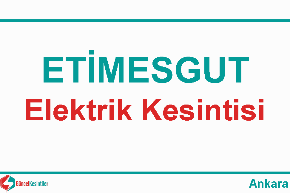 23/06/2022 Ankara Etimesgut'ta Elektrik Kesintisi