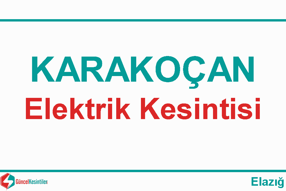 07 Şubat 2024 Karakoçan-Elazığ Elektrik Kesintisi Hakkında Açıklamalar