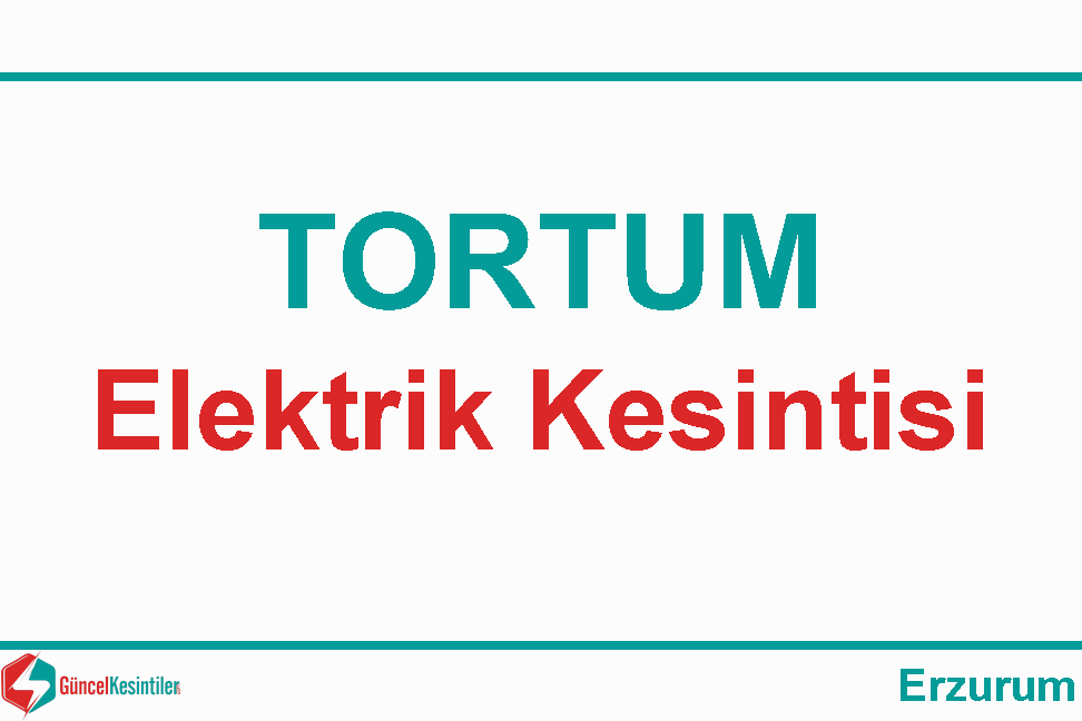 10/03/2024 Tortum-Erzurum Elektrik Kesintisi Haberi